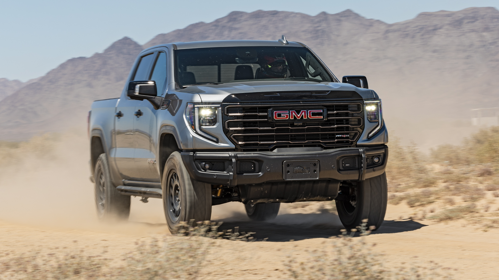Our 2024 GMC Sierra AT4X AEV Edition test truck featured the optional Duramax 3.0-liter turbodiesel engine with 305 horsepower and 495 lb-ft of torque. Although the Sierra AT4X AEV Edition boasts a comfortable and refined ride on pavement, it’s best enjoyed on the trail.